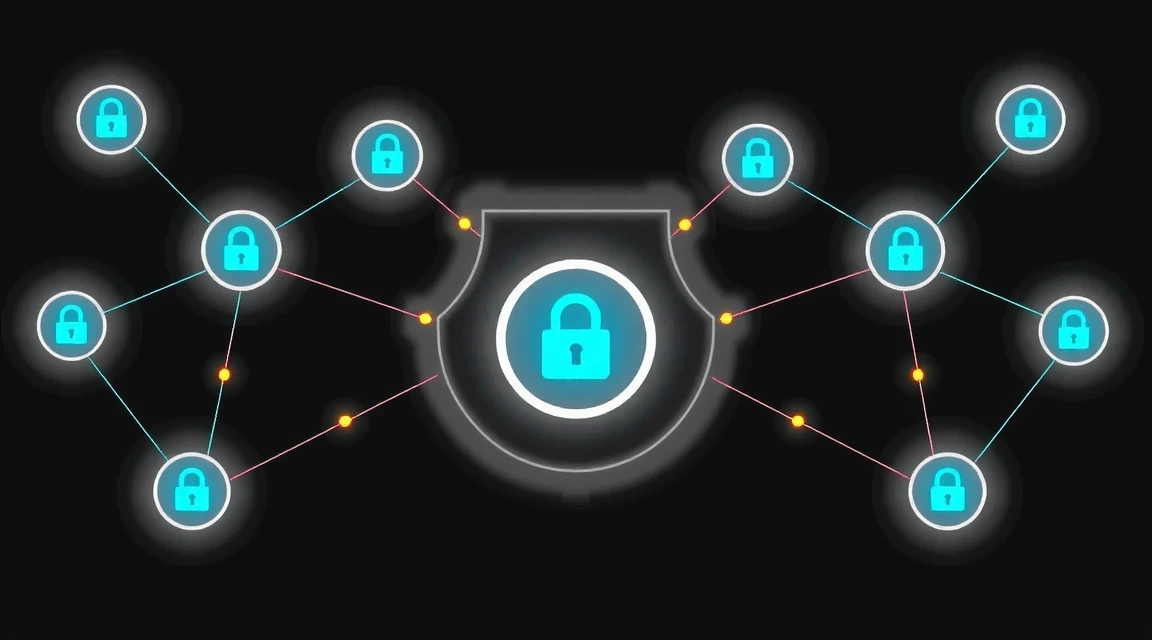 Abstract representation of data sharing with secure connections